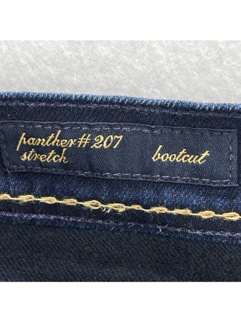 Citizens Of Humanity Dark Wash Bootcut Jeans With Gold Embroidered Back Pocket D - Picture 12 of 15